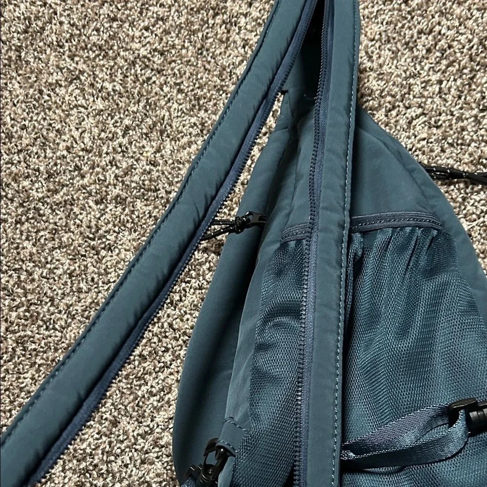 Street Level Teal Backpack with Floral Design